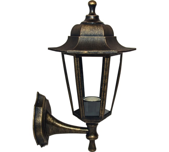 Изображение товара Настенный светильник-фонарь APEYRON бронза 6-гранный прозрачное стекло 11-99БР