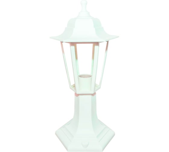 Изображение товара Напольный светильник-фонарь APEYRON белый 6-гранный прозрачное стекло 11-97БЕЛ