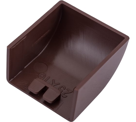 Изображение товара Заглушка EKF Plast PROxima 25х16, 4 шт, под темное дерево ecd-25-16x4