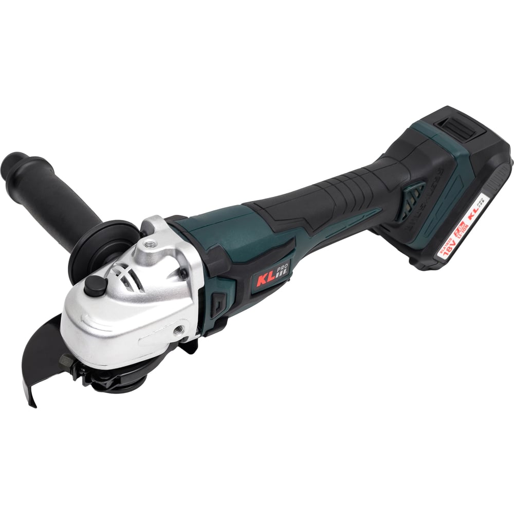 Изображение товара Профессиональная аккумуляторная бесщеточная угловая шлифмашина KLPRO 18В 2Ач