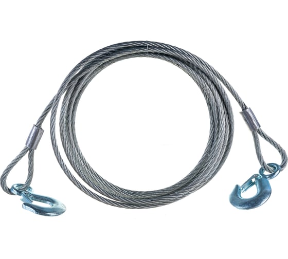 Изображение товара Буксировочный стальной трос АвтоDело 2 крюка 8 мм/5 м 3.5 т 44035 10854