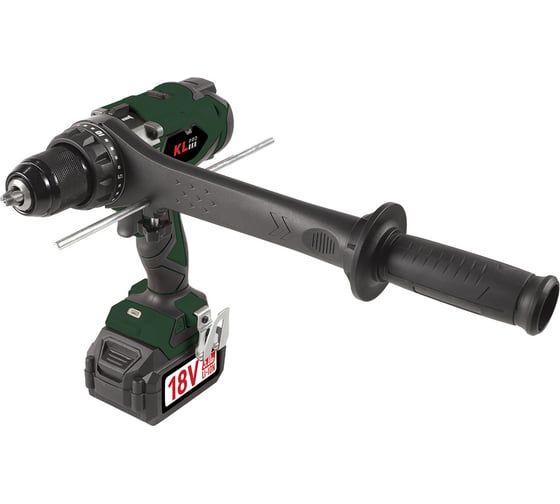 Изображение товара Профессиональный аккумуляторный бесщеточный ударный шуруповерт KLPRO KLDM18BHX-20 18 v / 2.0 ah 13985