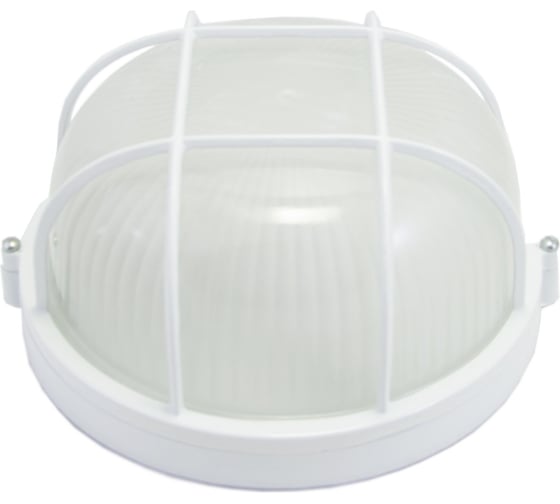 Изображение товара Влагозащищенный светильник APEYRON с решеткой, круг белый, корпус алюминий, рассеиватель стекло, IP54, E27, 60Вт 11-19