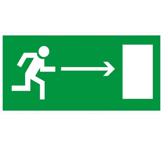 Изображение товара Табличка REXANT Направление к эвакуационному выходу направо, 150х300мм 56-0028-2