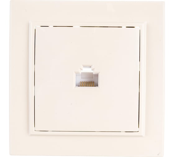 Изображение товара 1-местная розетка EKF Минск RJ-45 СП бежевый  ERK01-035-20