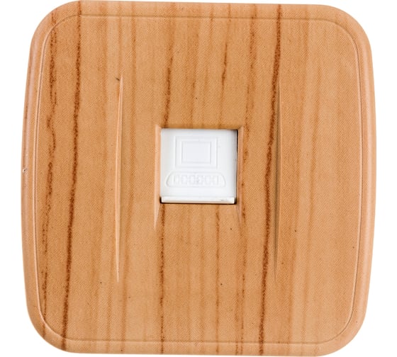 Изображение товара 1-местная розетка EKF Минск RJ-45 ОП, 1А, 120В, светлое дерево EGK01-035-30