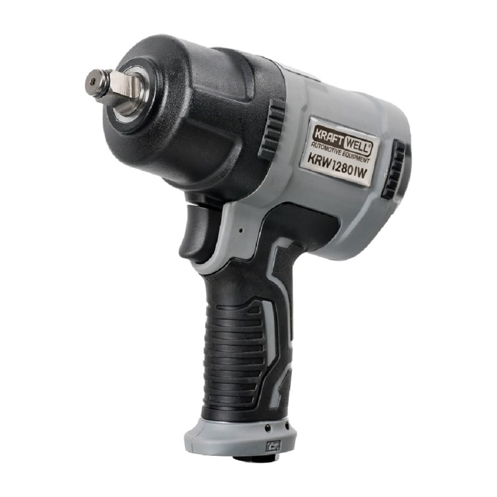 Изображение товара Пневматический ударный гайковерт KraftWell 1/2" KRW1280IW 1280 Нм профессиональный инструмент