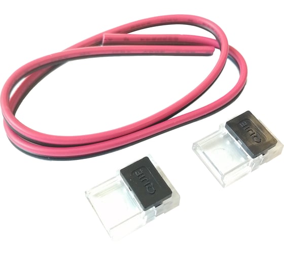 Изображение товара Комплект коннекторов лента-провод для одноцветной светодиодной ленты APEYRON 12-24В 09-65