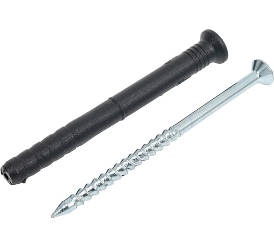 Изображение товара Дюбель-гвоздь (винт) НОВПЛАСТ SML потайн., 8х80 мм, для быстрого монтажа, 50 шт. БП000000692