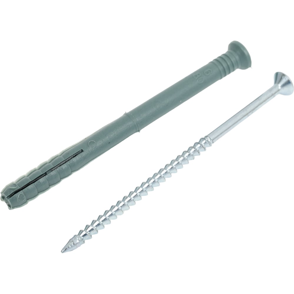 Изображение товара Дюбель-гвоздь (винт) НОВПЛАСТ SML потайн., 6х80 мм, для быстрого монтажа, 100 шт. БП000000689