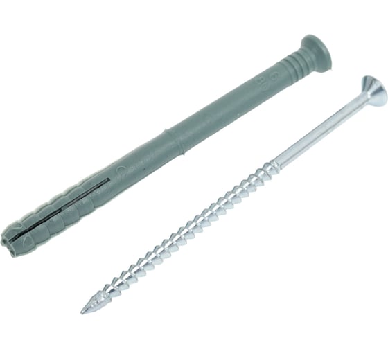 Изображение товара Дюбель-гвоздь (винт) НОВПЛАСТ SML потайн., 6х80 мм, для быстрого монтажа, 100 шт. БП000000689