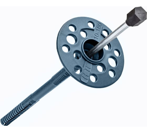 Изображение товара Дюбель с гвоздем для изоляционных материалов НОВПЛАСТ ИЗТ(ГТ) 10/120 мм, 700 шт. БП000001434