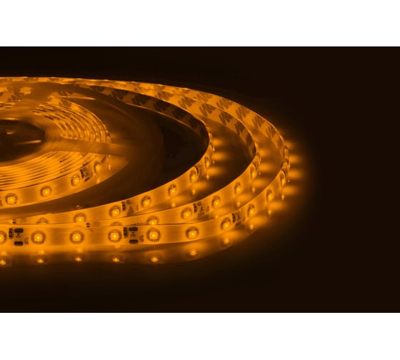 Изображение товара Светодиодная лента APEYRON в блистере, 12В, 4,8Вт/м, smd 3528, 60 д/м, IP65, 5м, желтый 05BL