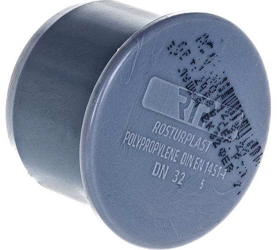 Изображение товара Канализационная заглушка RTP 32 мм, серая 36296