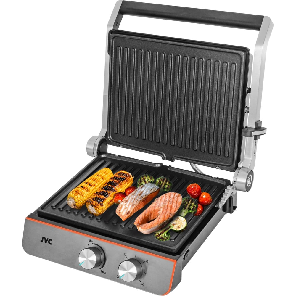 Изображение товара Электрический гриль JVC JK-GR314 с антипригарным покрытием и таймером