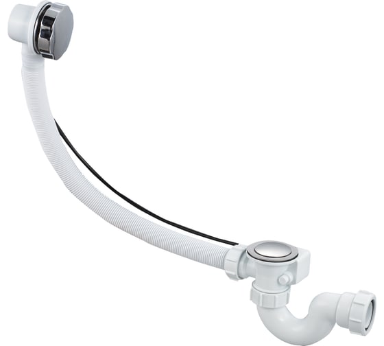 Изображение товара Сифон для ванны 1Marka GC-4 автомат, 600 мм, доукомплектованный SE-GC4