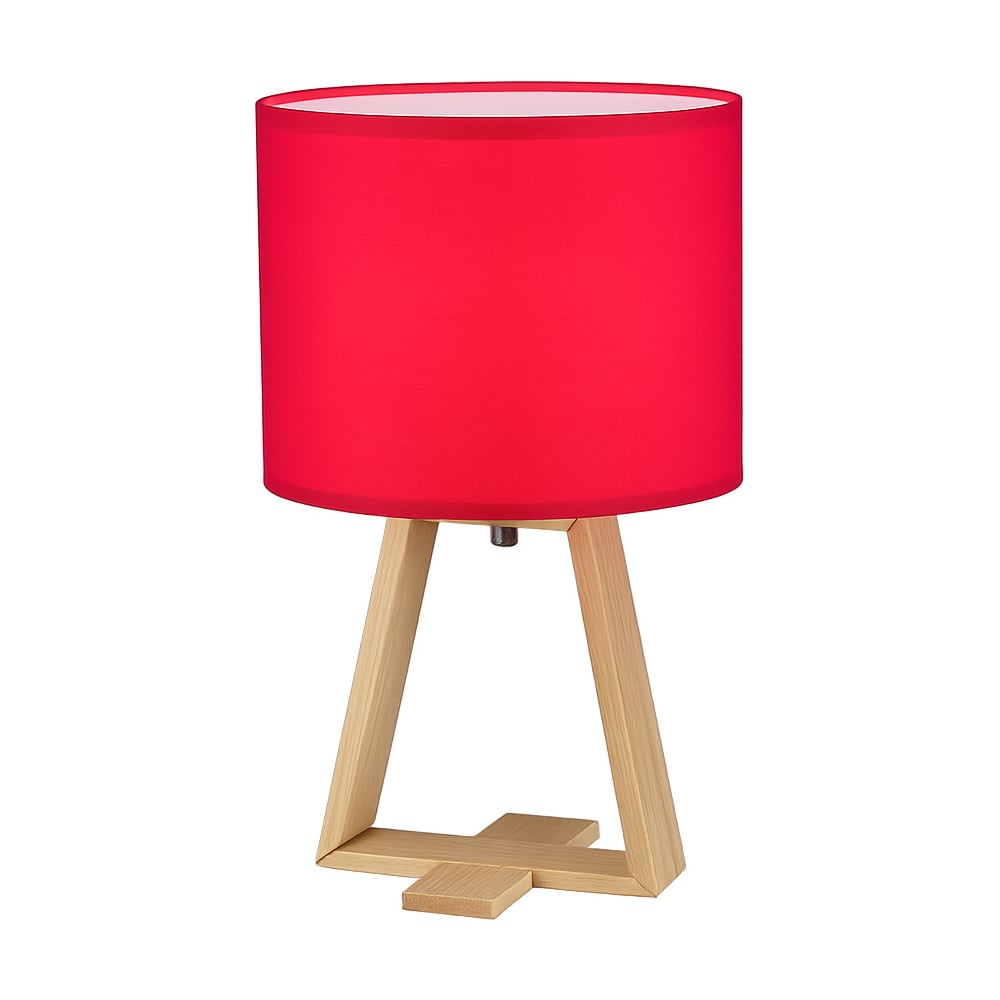 Изображение товара Светильник настольный декоративный Фарлайт "wood" красный е14 FAR002339