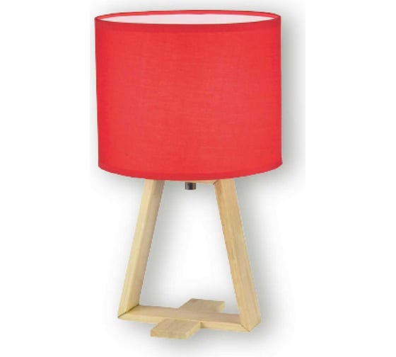 Изображение товара Светильник настольный декоративный Фарлайт "wood" красный е14 FAR002339