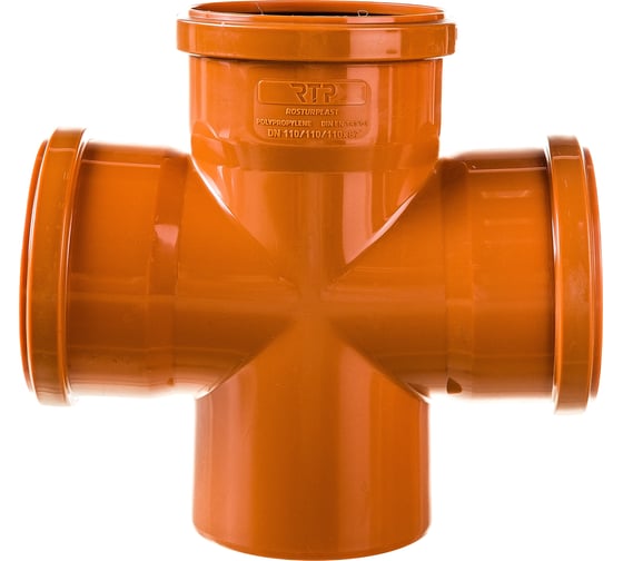 Изображение товара Одноплоскостная крестовина наружной канализации RTP 110/110/110, 87 градусов 36551