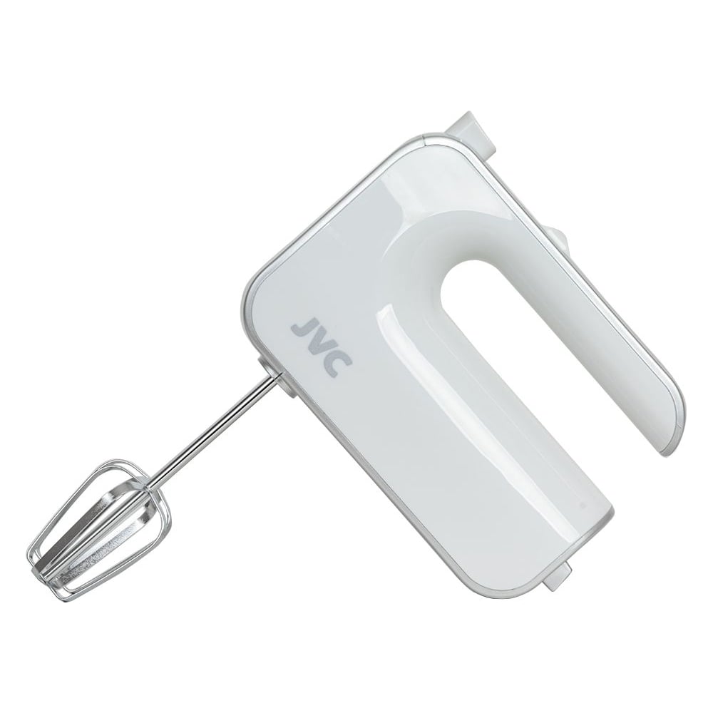 Изображение товара Миксер JVC JK-MX115 Белый ручной 300 Вт 5 скоростей 4 насадки