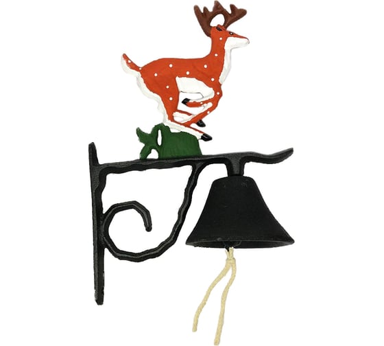 Изображение товара Декоративный колокольчик Репка Олень EDDB026C чугун, цветной 47765