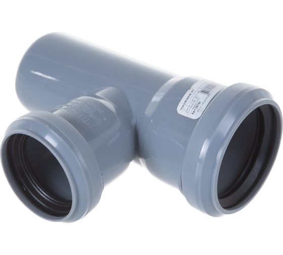 Изображение товара Канализационный тройник RTP D 50х40 мм, 87 град, серый 36568