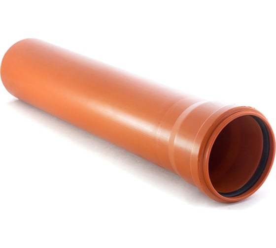 Изображение товара Гладкая труба RTP ТМ Пиарком ПП, класс жесткости SN 2, Д 110 мм, S=2,7 мм, L 4000 мм 15576