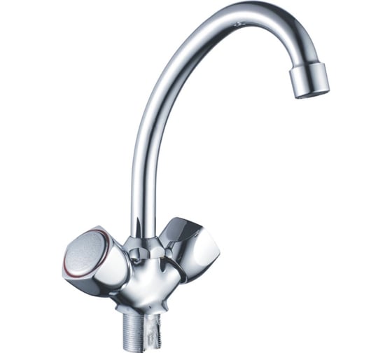 Изображение товара Смеситель для кухонной мойки Haiba латунь, с высоким поворотным изливом, хром HB4909