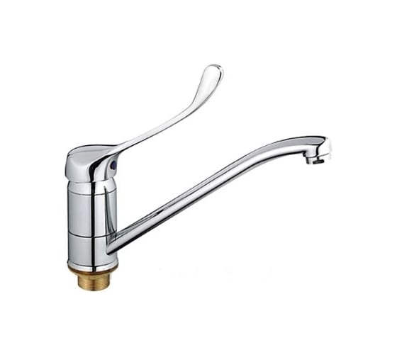 Изображение товара Смеситель для кухни мойки латун с длинным поворот изливом, хром Haiba HB4954 539056