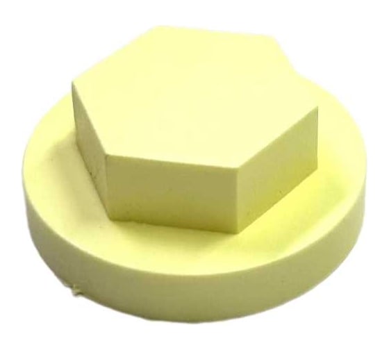 Изображение товара Декоративные колпачки для гаек и болтов НАЮ М10, под ключ 17, 10 шт., цвет бледно-желтый М10-бледно желтый