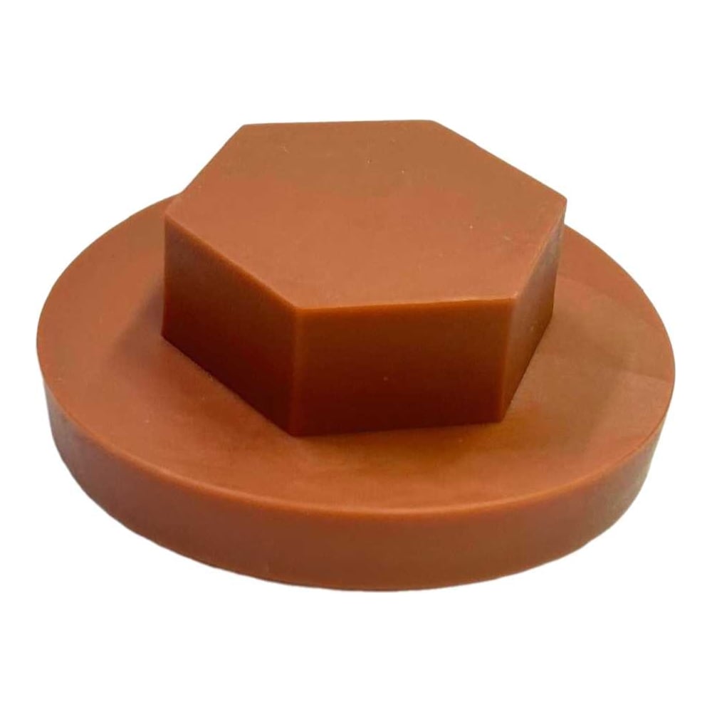 Изображение товара Декоративные колпачки для гаек и болтов М20 коричневые, 10 шт.