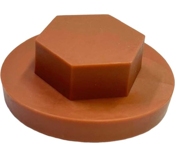 Изображение товара Декоративные колпачки для гаек и болтов НАЮ М20, под ключ 30, 10 шт., цвет коричневый М20коричневый