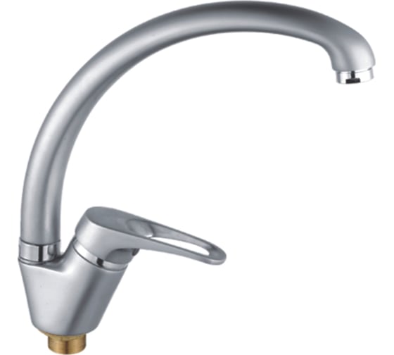 Изображение товара Смеситель для кухонной мойки Haiba латунь, с высоким гибким изливом, хром HB4313