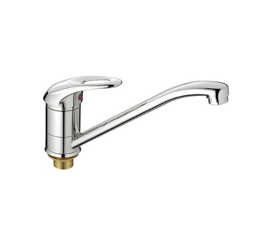 Изображение товара Смеситель для кухонной мойки Haiba латунь, с длинным поворотным изливом, хром HB4903