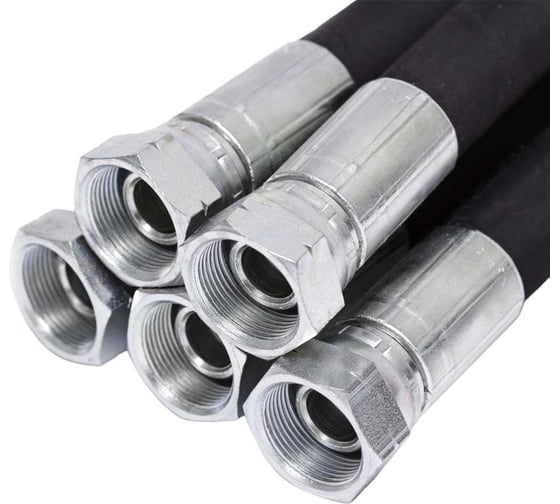 Изображение товара Рукав высокого давления HydraulicUnit маслобензостойкий, 1 SN DN12 BSP G1/2-G1/2 0-0 L=5000