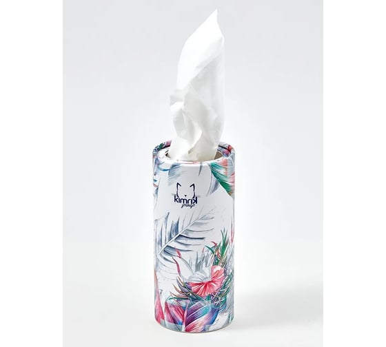 Изображение товара Салфетки бумажные KIMRIK в тубе ПТИЦА, 2 слоя, 50 шт в упаковке KG726286