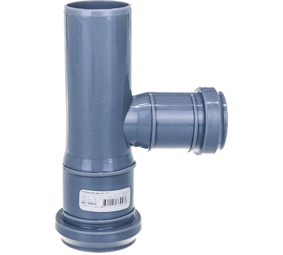 Изображение товара Канализационный тройник RTP D 40х32 мм, 87 град, серый 36382