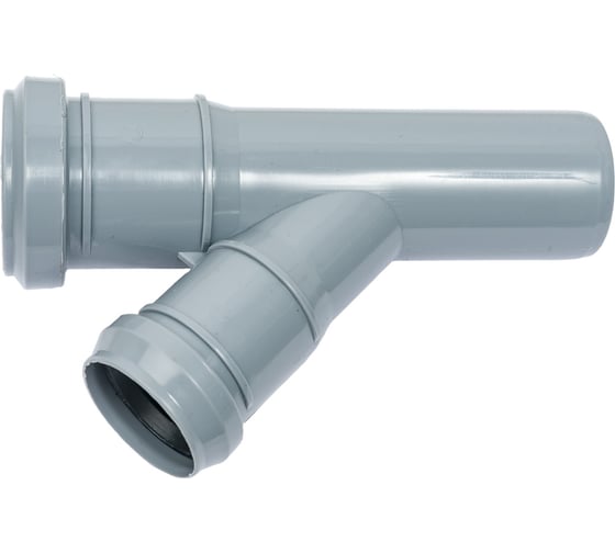 Изображение товара Канализационный тройник RTP D 40х32 мм, 45 град, серый 36383