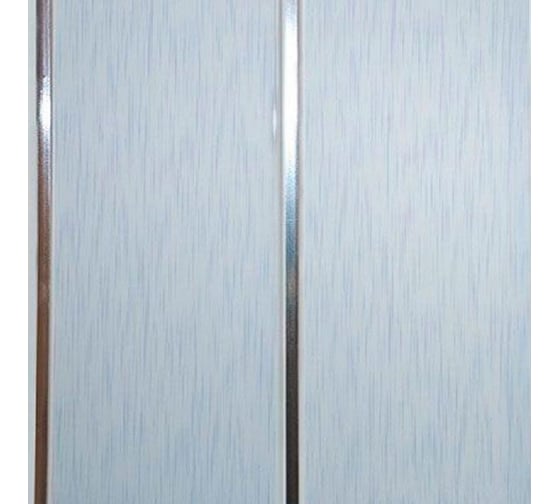 Изображение товара Вагонка DeKOR panel лак Соффито 2 Хром штрих голубой, 10 шт/уп 00-00004311