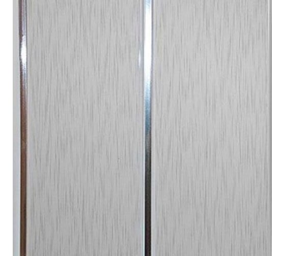 Изображение товара Вагонка DeKOR panel лак Соффито 2 Хром штрих серый, 10 шт/уп 00-00004477