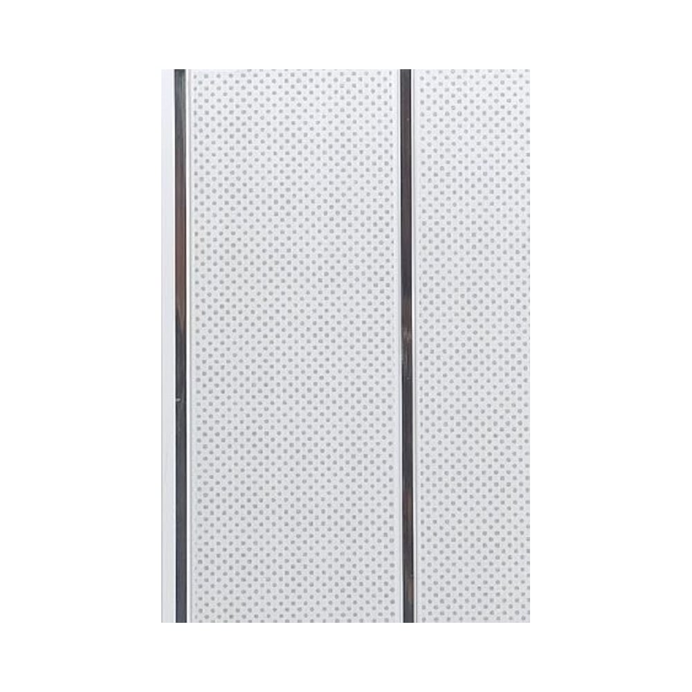Вагонка DeKOR panel лак Соффито 2 Хром штрих точки, 10 шт/уп 00-00012455