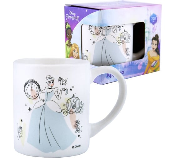 Изображение товара Кружка в подарочной упаковке ND Play Принцессы, Золушка, 220 мл, фарфор 296137