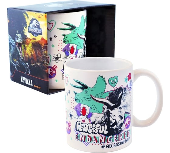 Изображение товара Кружка в подарочной упаковке ND Play Мир Юрского периода, Хиппи, 330 мл, фарфор 298430