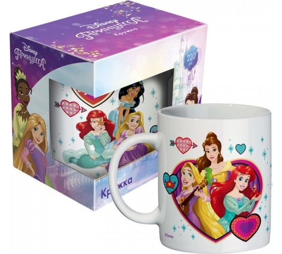 Изображение товара Кружка в подарочной упаковке ND Play Принцессы, Сердце, 220 мл, фарфор 296136