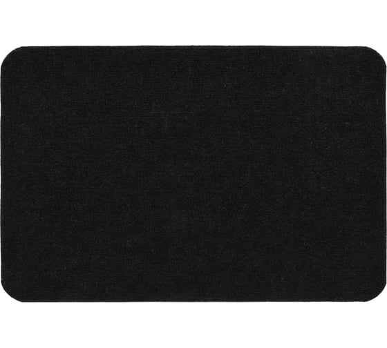 Изображение товара Коврик влаговпитывающий Vortex ребристый "Slim", без борта, подложка tpr, 40х60 см, черный 24386