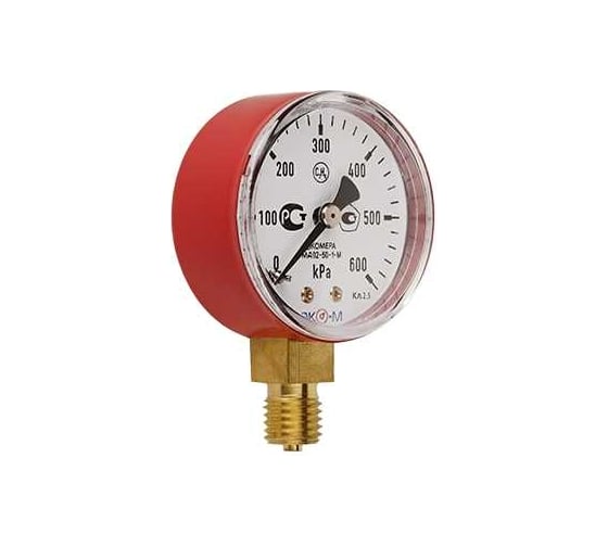 Изображение товара Манометр экомера ЭКО-М мд02-50мм, 0..600кпа м12.1,5 с3н8 (пропан) МД02-50-М-600кПа-С3Н8-РИ