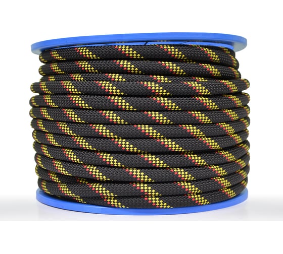 Изображение товара Веревка высокопрочная, страховочная АзотХимФортис GroVer-static, 11 мм, 25 метров 462319-25