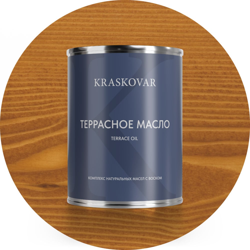 Изображение товара Масло для террас Kraskovar Deco Oil Terrace Бук 0,75 л защитное и декоративное