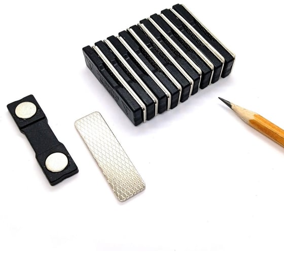 Изображение товара Магнитные крепления для бейджей Проф-Магнит 46x13 мм,пластик, 10 шт MP 321/322 45x13 пластик_10