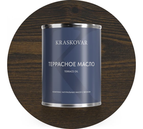 Изображение товара Масло террасное Kraskovar Эбен 0,75л 1122